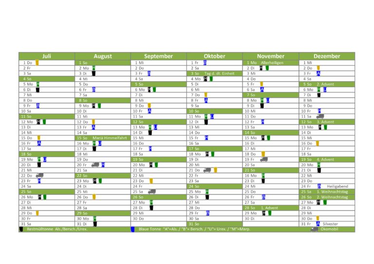 Abfallkalender Gemeinde MarpingenGemeinde Marpingen